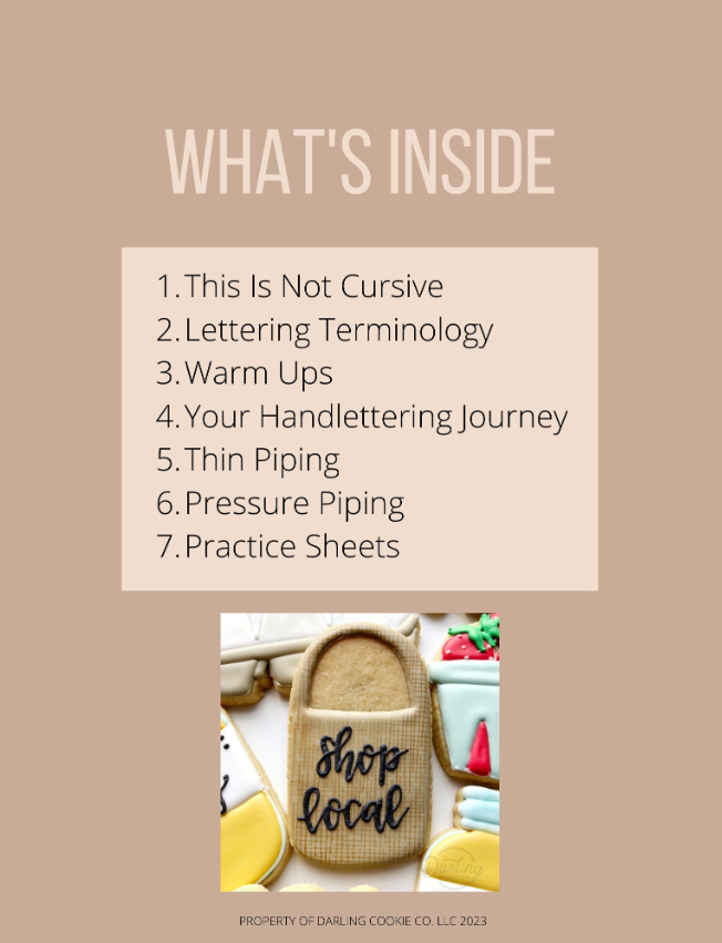 Lettering In Icing Digital Workbook
