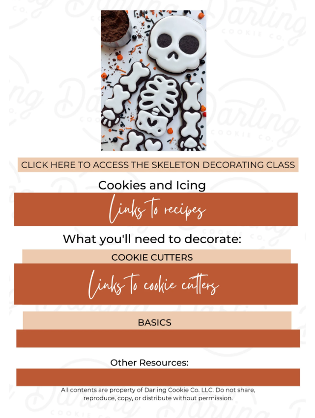 Decorating Class- Skeleton