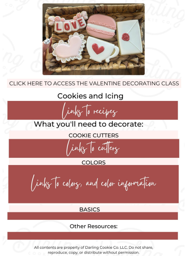 Decorating Class- Valentine